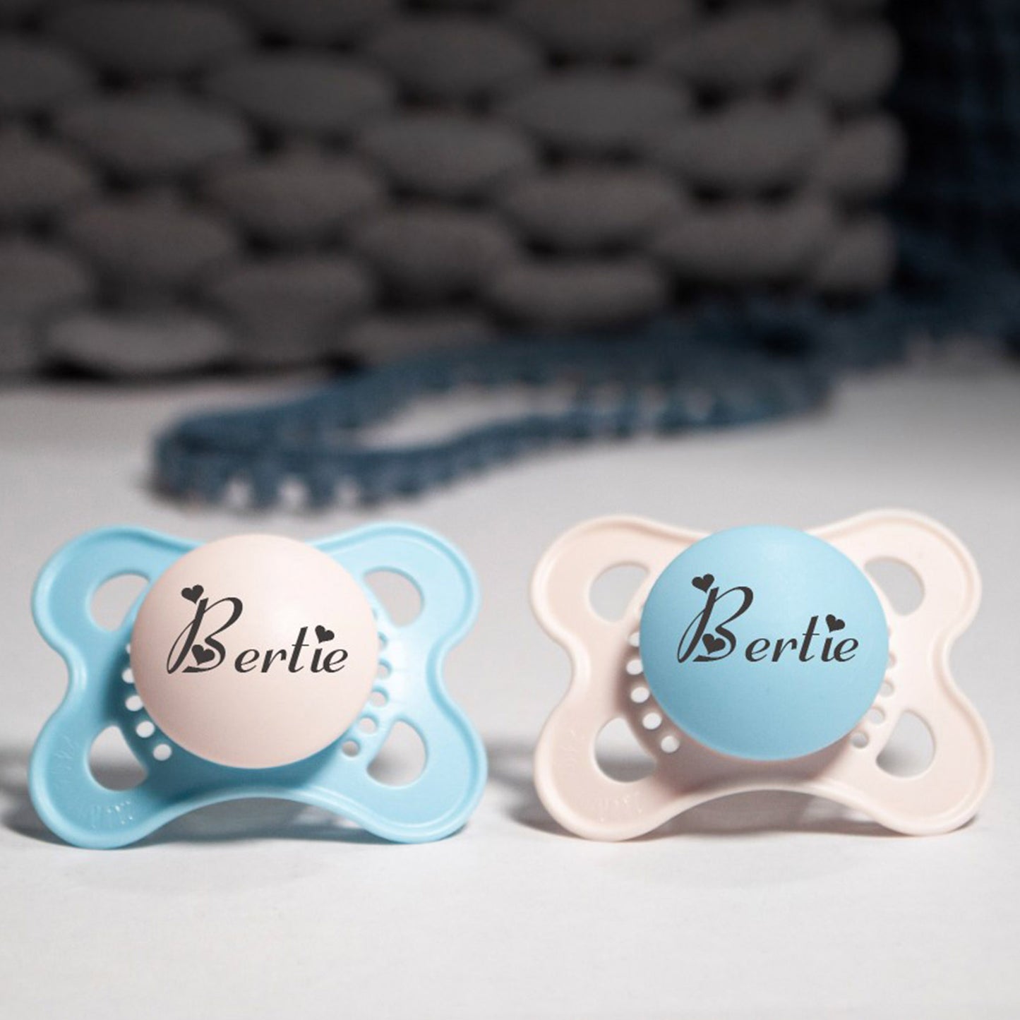 MAM ORIGINAL Personalised *2-PACK* Heart Font